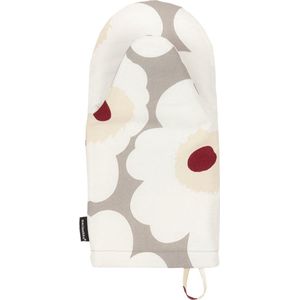 Marimekko - Unikko - Ovenwant - Grijs met Rood accent