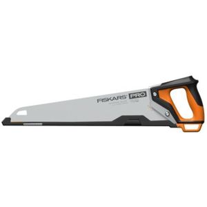 Fiskars Pro handzaag voor hout, laminaat en pvc, lengte zaagblad: 50 cm, 9 TPI, zwart/oranje, PowerTooth, 1062919