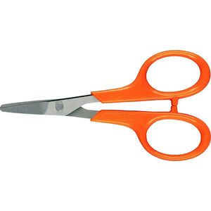 Fiskars Nagelschaar - Nagelknipper RVS - Nagelschaartje ronde punt - 10 cm - Kindernagelschaar - Oranje