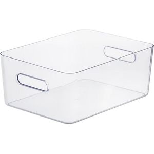 SmartStore - Compacte transparante opbergdoos met deksel L - Transparant
