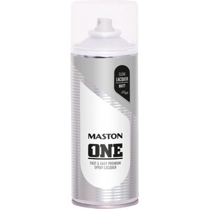 Maston ONE - spuitverf - blanke lak - mat - 400 ml - spuitbus verf