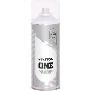 Maston ONE - spuitverf - blanke lak - zijdeglans - 400 ml - spuitbus verf