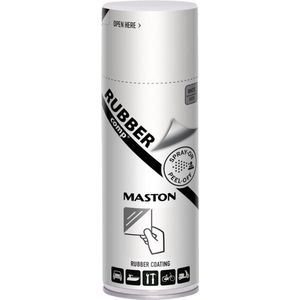 Maston Rubbercomp spray - Zijdeglans - Wit - rubber coating - 400 ml
