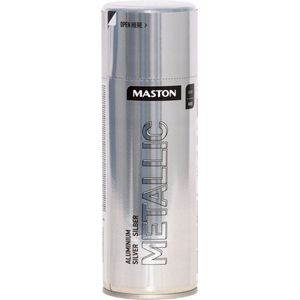 Maston Metallic - aluminium zilver - spuitverf - 400 ml - spuitbus verf