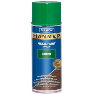 Maston Hammer - metaalverf - groen - smooth - spuitverf - 400 ml - spuitbus verf
