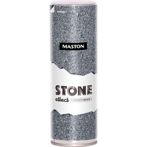 Maston Stone Effect - steeneffect spuitverf - Granite black - 400 ml - spuitbus verf