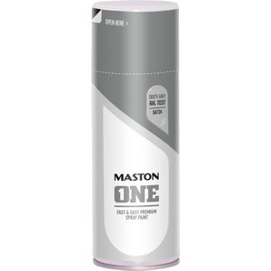 Maston ONE - Spuitlak - Zijdeglans - Stofgrijs (RAL 7037) - 400 ml