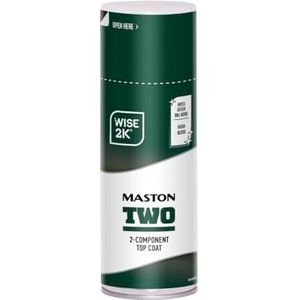 Maston 2K Top Coat - Anti Roest - Hoogglans - Mosgroen (RAL 6005) - Spuitlak - 400 ml