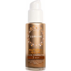 Lumene Natural Glow Fluid Foundation Spf20 Vloeibare foundation, 7 Deep, 30 ml