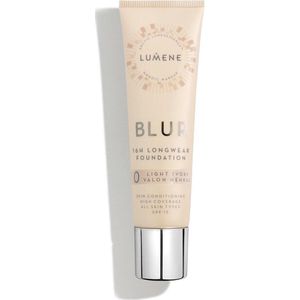 Lumene - Blur 16h Longwear - Foundation - Tint 0 Light Ivory - 30 ml