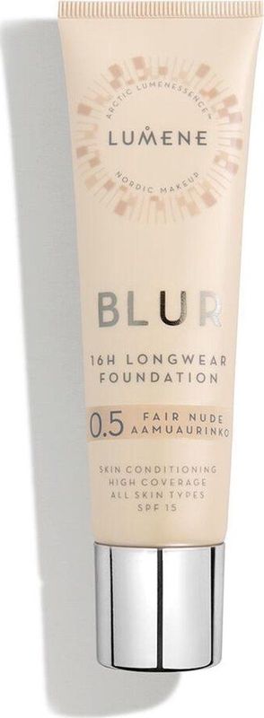 Lumene - Blur 16h Longwear - Foundation - Tint 0,5 Fair Nude - 30 ml
