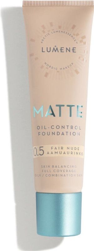 Lumene - Matte Oil-Control - Foundation - Tint 0,5 Fair Nude - 30 ml