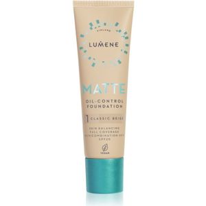 Lumene Matte Oil-Control Matterende Make-up SPF 20 Tint 1 Classic Beige 30 ml