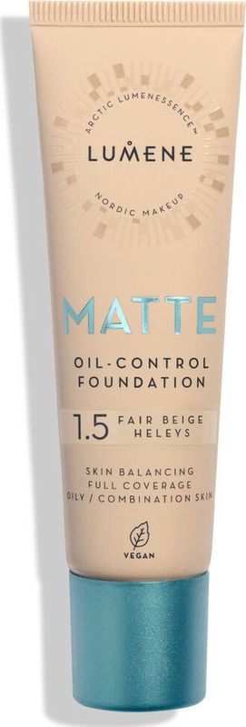 Lumene - Matte Oil-Control - Make-up - Tint 1,5 Fair Beige - 30 ml