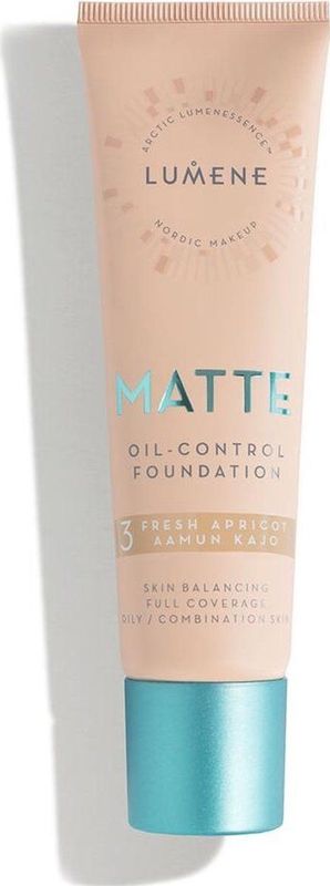 Lumene - Matte Oil-Control - Make-up - Tint 3 Fresh Apricot - 30 ml