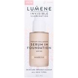 Lumene - Invisible Illumination - Foundation - Lichte Kleur - Vegan Collagen - 30 ml