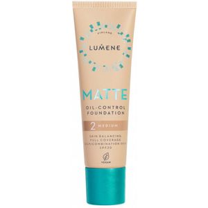Lumene - Matte Oil-Control Foundation - Medium - 30 ml - SPF 20