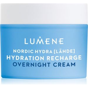 Lumene - Nordic Hydra - Hydration Recharge Overnight Cream - 50 ml - Biologisch Berksap