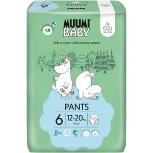 Eco Muumi Baby luierbroekjes maat 6 - 12-20 kg - 36 stuks - ecologisch