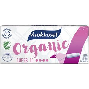 Vuokkoset Organisch Katoen - Super Tampons - Huidvriendelijk - Eco-labels - Dermatologisch getest