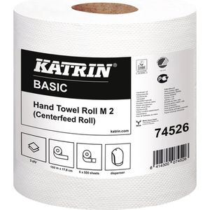 Poetsrol 74526 2-laags | 6 rollen | Katrin Centerfeed system (M)