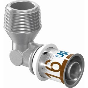 Uponor S-Press Plus pers puntstuk haaks 90deg 1/2"x16mm