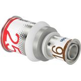 Uponor S-Press Plus Verloopkoppeling - Grijs - Messing - 25x16mm