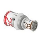Uponor S-Press Plus Verloopkoppeling - Grijs - Messing - 25x16mm
