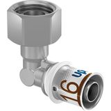 Uponor S-Press Plus pers kniekoppeling 90deg 2-delig 1/2"x16mm