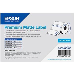Epson C33S045533 premium matte label 102 x 152 mm (origineel)