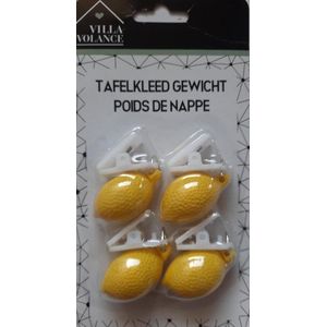 Tafelkleedgewichten aardbei - set van 4