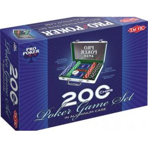Pro - Poker Set - Aluminium Koffer - 200 Chips - Inclusief Accessoires