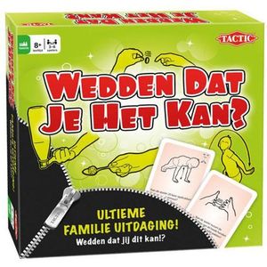 Tactic Wedden dat je het kan? - Familiespel - Partyspel - Vanaf 8 jaar