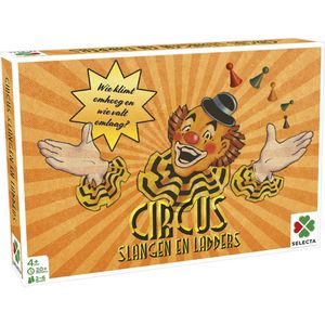 Spellen van Toen - Circus / Slangen en Ladders - Bordspel - Tweezijdig Speelbord - 2-6 Spelers - Leeftijd 4+
