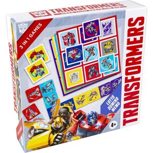 Tactic - Transformers 3-in-1 - Spel - Multicolor - Karton - 4 Legplaten, 72 Kaartjes, 36 Domino Kaartjes