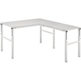 Treston Aanbouwtafel hoekcombinatie, handmatig in hoogte verstelbaar, b x d = 1200 x 700 mm