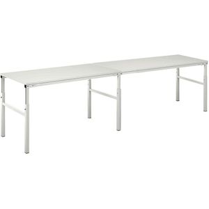 Werktafel, manueel in hoogte verstelbaar 650 tot 900 mm, aanbouwtafels Treston