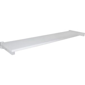 ESD-Etagenbord Treston SH 180, bis 50 kg, B 1800 x T 310 x H 1550 mm, höhenverstellbar, Spanplatte, lichtgrau RAL 7035