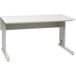 Werktafel CONCEPT, ESD-tafelblad, handmatig in hoogte verstelbaar Treston