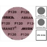 MIRKA - Abranet P120 - Schuurschijf - Grijs - 50 Stuks