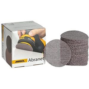 Mirka Abranet netschuurschijven Ø 77 mm klittenband / korrel P600 / 50 st / voor het schuren van hout, plamuur, lak, kunststof / 5420305061
