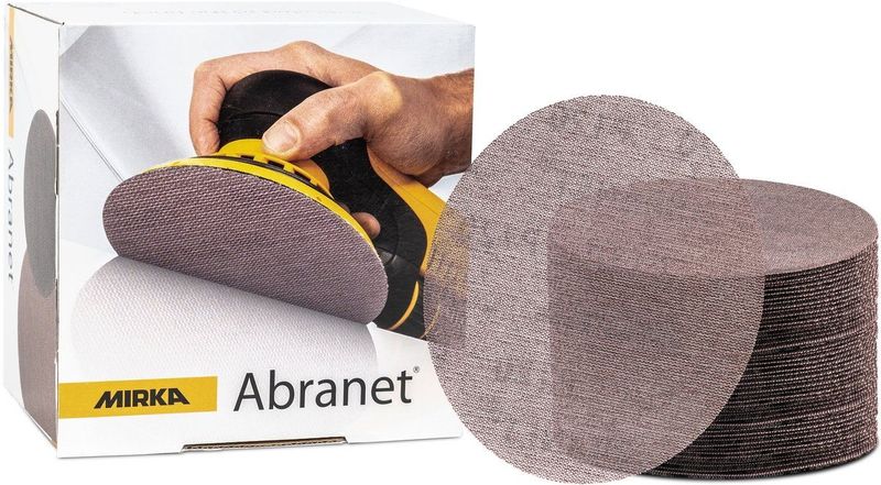 Mirka - Abranet - Schuurrooster - Ø 125mm - Klittenband - Korrel P120 - 50 Stuks