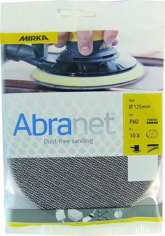 Abranet - Schuurschijven - 125mm - Korrel P240 - 10 Stuks