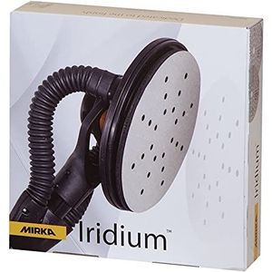 Mirka Iridium Schuurpapier, diameter 225 mm, klittenband, korrel 150/25 schijven, voor wand- en plafondslijper, verfschuurmachine, spatel, grondlaag, hout, staal, mineralen