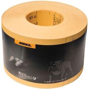 Mirka Gold Universeel Schuurpapier Schuurrol 115mm x 50m / korrel P120 / Voor het schuren van gips, plamuur, spaanplaat, hout, lak