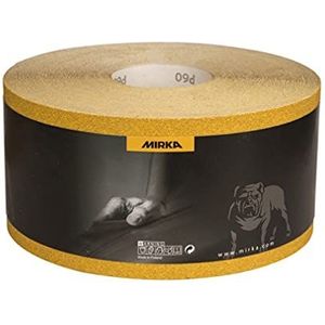 Mirka Universeel schuurpapier rol goud 115 mm x 50 m korrel P280 voor het slijpen van gips, spatel, spaanplaat, hout, lak