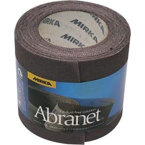 Mirka Abranet schuurrol net, 93 mm x 10 m klittenband / korrel P180 / 1 rol / voor het slijpen van hout, spatel, verf, kunststof / 545BQ001183R