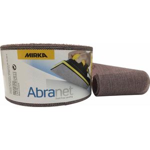 Mirka Abranet 545BI001413R Schuurrol net 75 mm x 10 m klittenband / korrel P400 / 1 rol / voor het schuren van hout, plamuur, verf, kunststof