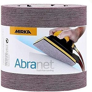 Mirka Abranet netschuurrol 115 mm x 10 m klittenband / korrel P600 / 1 rol / voor het schuren van hout, plamuur, lak, kunststof / 545BY001613R