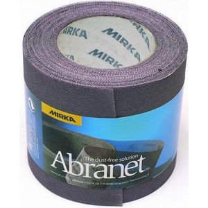 Mirka Abranet 545BI001613R Schuurrol net 75 mm x 10 m klittenband / korrel P600 / 1 rol / voor het schuren van hout, plamuur, verf, kunststof